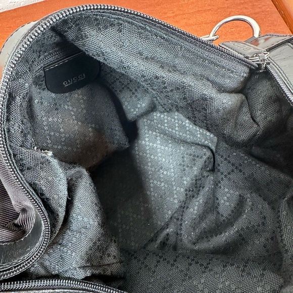 Auth GUCCI Bamboo Nylon Black
 Handbag - Picture 7 of 14